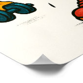 Buff Chicken Lifting Weights-Poster Poster (Hoek)