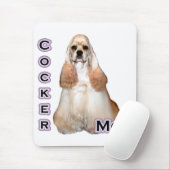 Buff Cocker Spaniel Moeder; Cocker Spaniel Moeder Muismat (Met muis)