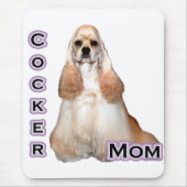 Buff Cocker Spaniel Moeder; Cocker Spaniel Moeder Muismat (Voorkant)