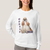 Buff Cocker Spaniel Moeder; Cocker Spaniel Moeder T-shirt (Voorkant)
