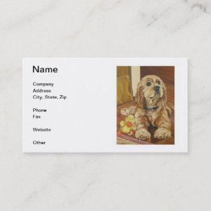 Buff Cocker Spaniel Visitekaartjes