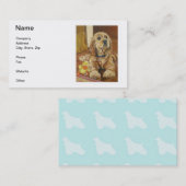 Buff Cocker Spaniel Visitekaartjes (Voorkant / Achterkant)