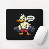 Buff Duck Geen pijn Geen Gain Gym Workout Winkelw Muismat (Met muis)
