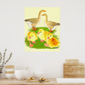 Buff Goose Family Poster (Keuken)