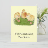 Buff Goslings Tufted Kaart (Staand voorkant)