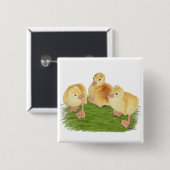 Buff Goslings Tufted Vierkante Button 5,1 Cm (Voorkant /achterkant)