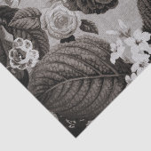 Buff Grey Taupe Floral Toile No.1 Tissuepapier (Detail)