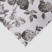 Buff Grey Taupe  Floral Toile No.2 Tissuepapier (Detail)