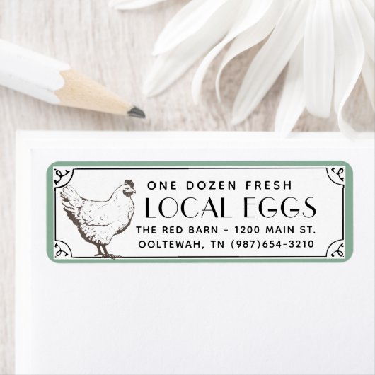 Buff Hen Egg Carton Return Label (Insitu)