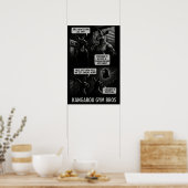 Buff Kangaroo Gym Bros Comic Poster (Keuken)