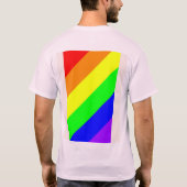 Buff LGBT Gay Pride Rainbow T-shirt (Achterkant)