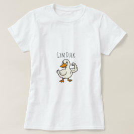 Buff Muscle Duck Flexing Biceps Funny Gym Fitness  T-shirt