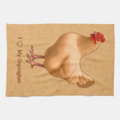 Buff Orpington Chicken Hen Theedoek (Horizontaal)