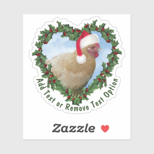 Buff Orpington Chicken Wreater Kerstmis Sticker (Vel)