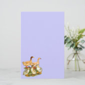 Buff Orpington Eendenfamilie Briefpapier (Staand voorkant)