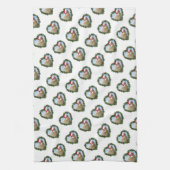 Buff Orpington Kippenkrans Kerstmis Theedoek (Verticaal)