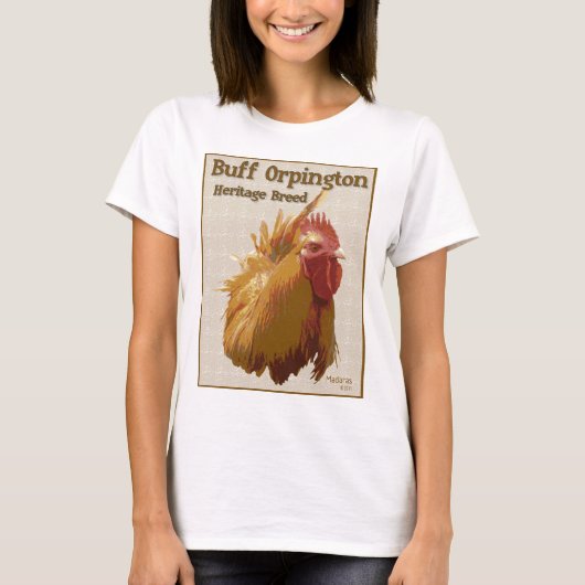 Buff Orpington Rooster T-shirt (Voorkant)