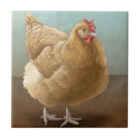 Buff Orpington Tile Tegeltje (Voorkant)
