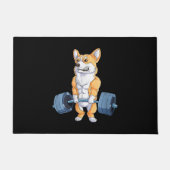 Buff Power Lifting Corgi Bodybuilder Deurmat (Voorkant)