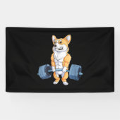 Buff Power Lifting Corgi Bodybuilder Spandoek (Horizontaal)