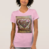 Buff Red Heart Steampunk-serie T-shirt (Voorkant)