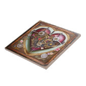 Buff Red Heart Steampunk-serie Tegeltje (Zijkant)