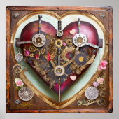 Buff Red Heart Steampunk Series Poster (Voorkant)