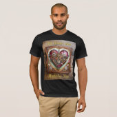 Buff Rode Hart StoomPunk Serie T-shirt (Voorkant volledig)