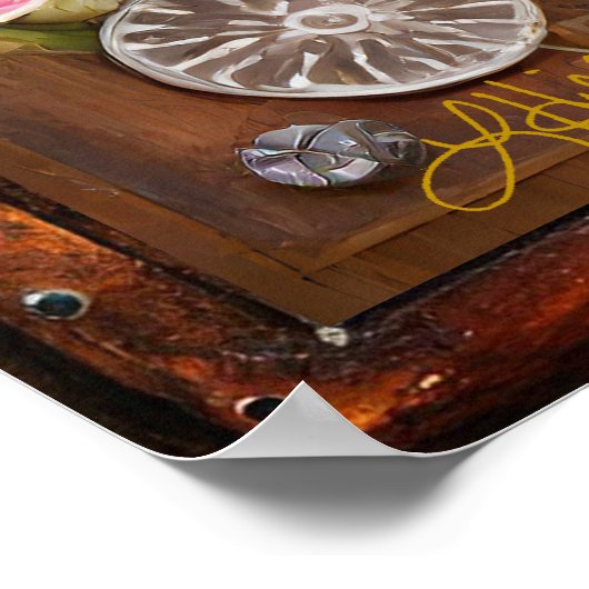 Buff Rode Hart Stoomtech Serie Poster (Hoek)
