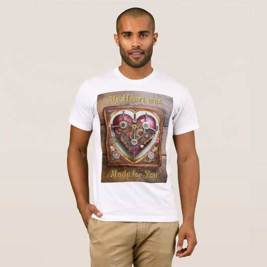 Buff Rode Hart Stoomtech Serie T-shirt (Voorkant volledig)