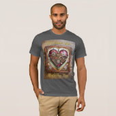 Buff Rode Hart Stoomtech Serie T-shirt (Voorkant volledig)