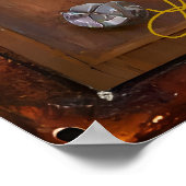 Buff Rood Hart Steampunk Serie Poster (Hoek)