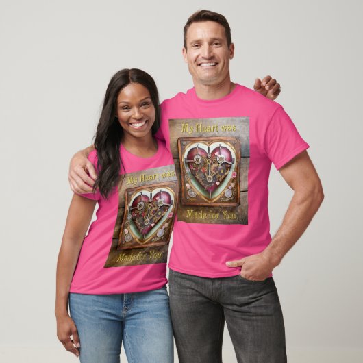 Buff Rood Hart Steampunk Serie T-shirt (Unisex)