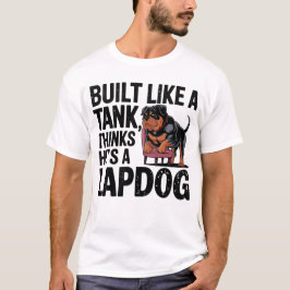 Buff Rottweiler - Tough Dog Art T-shirt