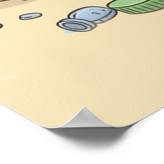 Buff Shrimp Gym Poster – Funny Beach Art (Hoek)