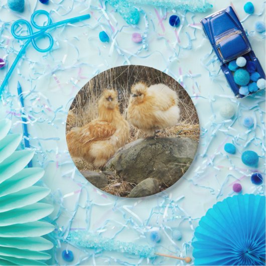 Buff Silkie Chickens Papieren Bordje (Feest)
