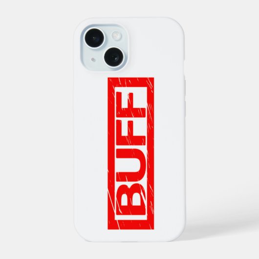 Buff Stamp iPhone 15 Case (Achterkant)