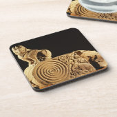 Buff zandsteenarchitrave met griffin, Sanchi, MP Drankjes Onderzetter (Linkerzijde)