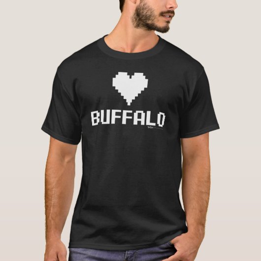 Buffalo 8 bit Gamer City T-shirt (Voorkant)