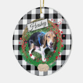 Buffalo Aangepaste hond rond Ornament controleren (Links)