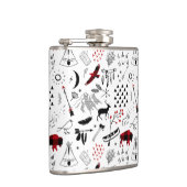 Buffalo Adventures Black en Red Pset ID599 Heupfles (Rechts)