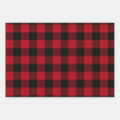 Buffalo Adventures Black en Red Pset ID599 Inpakpapier Vel (Voorkant)