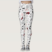 Buffalo Adventures Black en Red Pset ID599 Leggings (Voorkant)