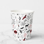 Buffalo Adventures Black en Red Pset ID599 Papieren Bekers (Rechts)