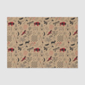 Buffalo Adventures Black en Red Pset/Kraft ID599 Tissuepapier (Voorkant)