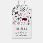 Buffalo Adventures Black & Red Pset ID599 Cadeaulabel (Voorkant)