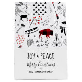 Buffalo Adventures Black & Red Pset ID599 Medium Cadeauzakje (Voorkant)