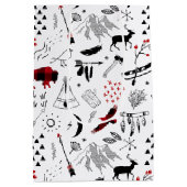 Buffalo Adventures Black & Red Pset ID599 Medium Cadeauzakje (Achterkant)