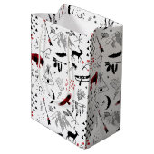 Buffalo Adventures Black & Red Pset ID599 Medium Cadeauzakje (Achterkant Gekanteld)