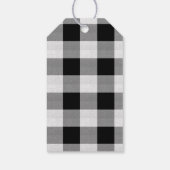 Buffalo Adventures Black & White met Plaid ID599 Cadeaulabel (Achterkant)